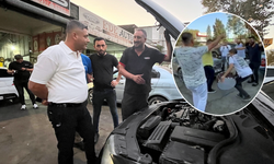 Otomobili tamirden erken çıkınca davul zurna eşliğinde teslim aldı