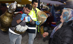 Pazar esnafına sıcak çorba ikramı gönülleri ısıttı