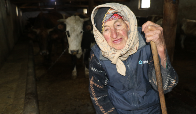 Azmiyle herkese örnek olan Dilber Nine, hayalini kurduğu konteynere kavuştu