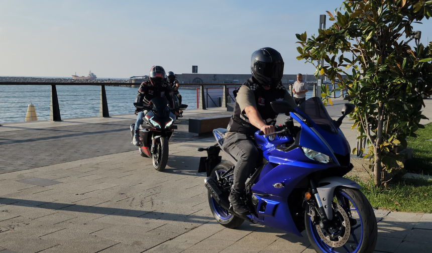 Zonguldak Motosiklet Sürücüleri Derneği'nden kadın ve çocuklara yönelik şiddete karşı örnek sosyal sorumluluk projesi