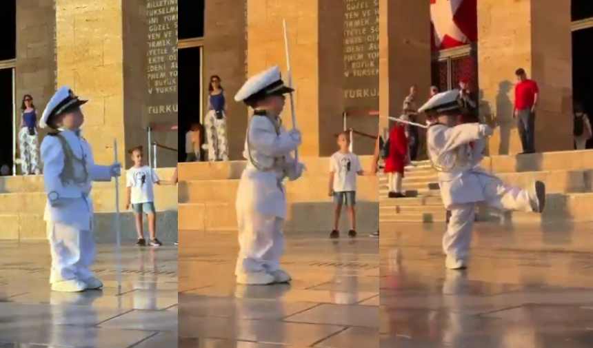 Minik Çocuk Anıtkabir Nöbet Değişimi